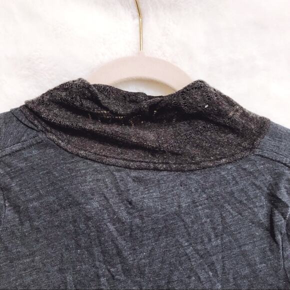 Saturday Sunday Dark Gray Long Turtleneck Top - Picture 6 of 7